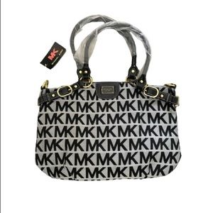 Michael Kors Logo Handbag Gray/Black